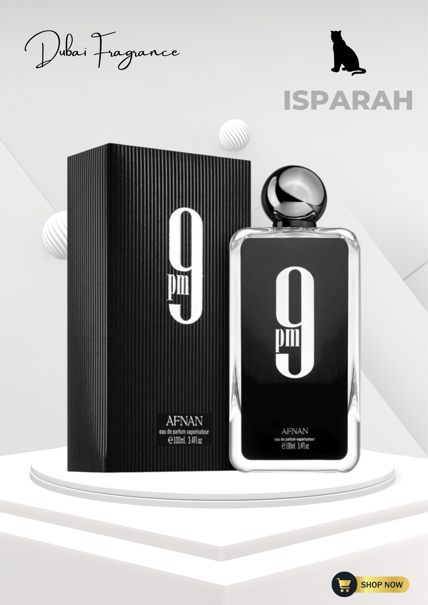9PM by Afnan luxury Arabic perfume bottle for men – long lasting sweet vanilla fragrance South Africa