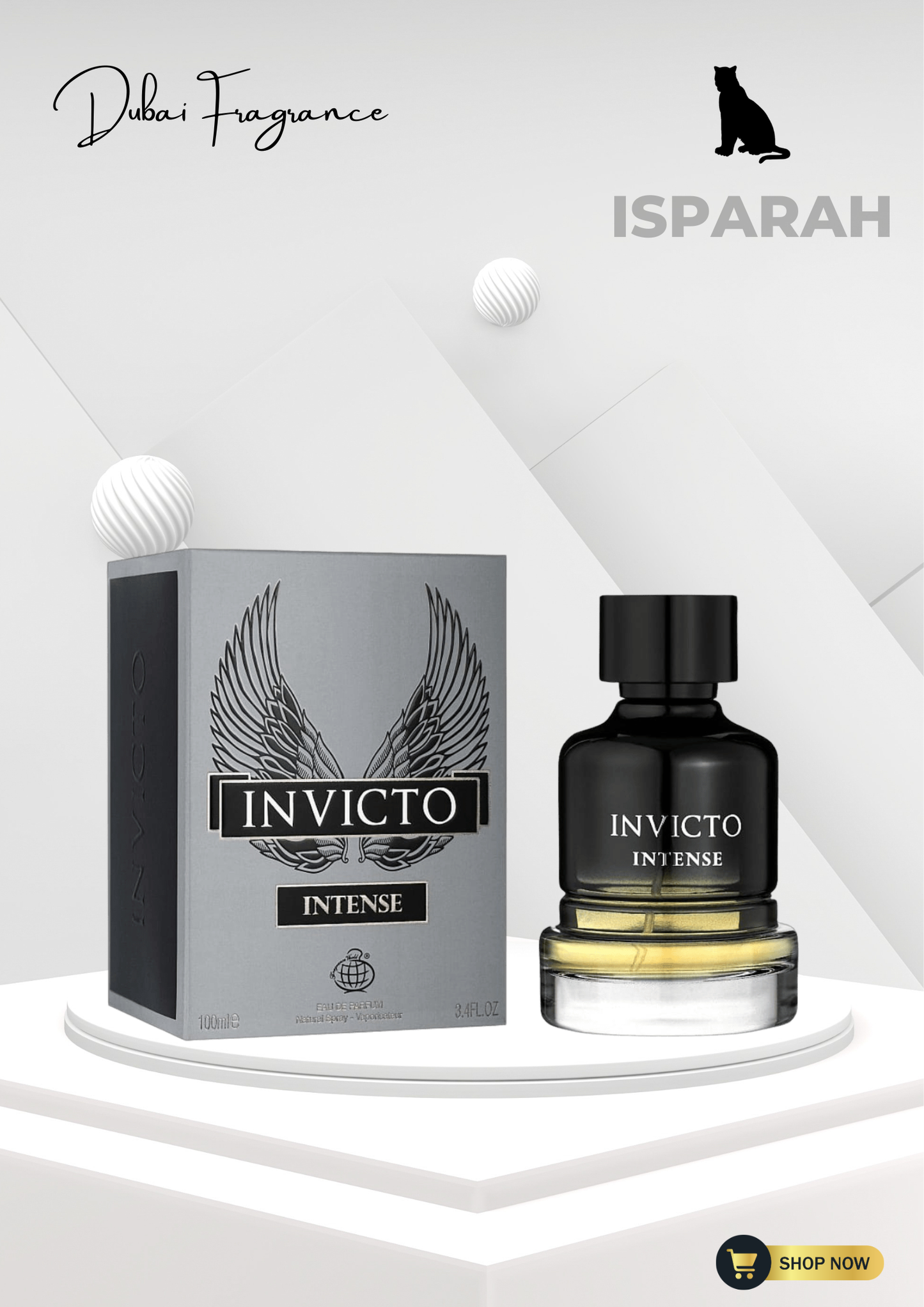 Invicto Intense Arabic perfume bottle – long lasting sweet woody fragrance for men South Africa