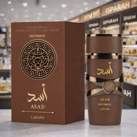 Asad Bourbon by Lattafa luxury Arabic perfume bottle – warm spicy vanilla fragrance for men South Africa