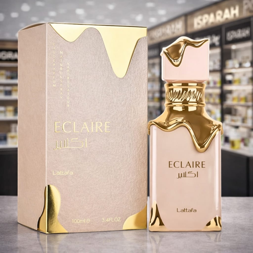 Éclaire by Lattafa sweet caramel vanilla gourmand Arabic perfume – long lasting women fragrance South Africa