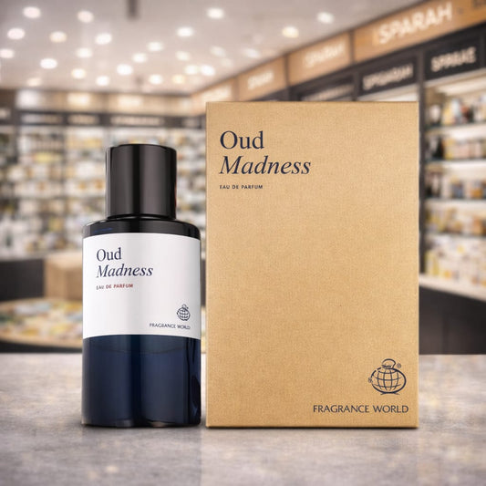 Oud Madness Arabic perfume bottle – long lasting woody spicy oud fragrance South Africa