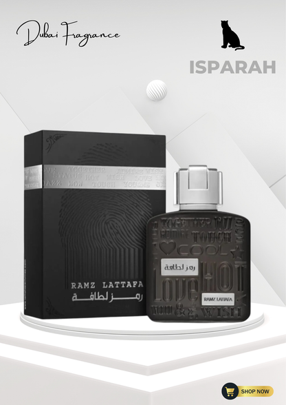 Ramz Silver by Lattafa Arabic perfume bottle – long lasting sweet vanilla spicy fragrance South Africa