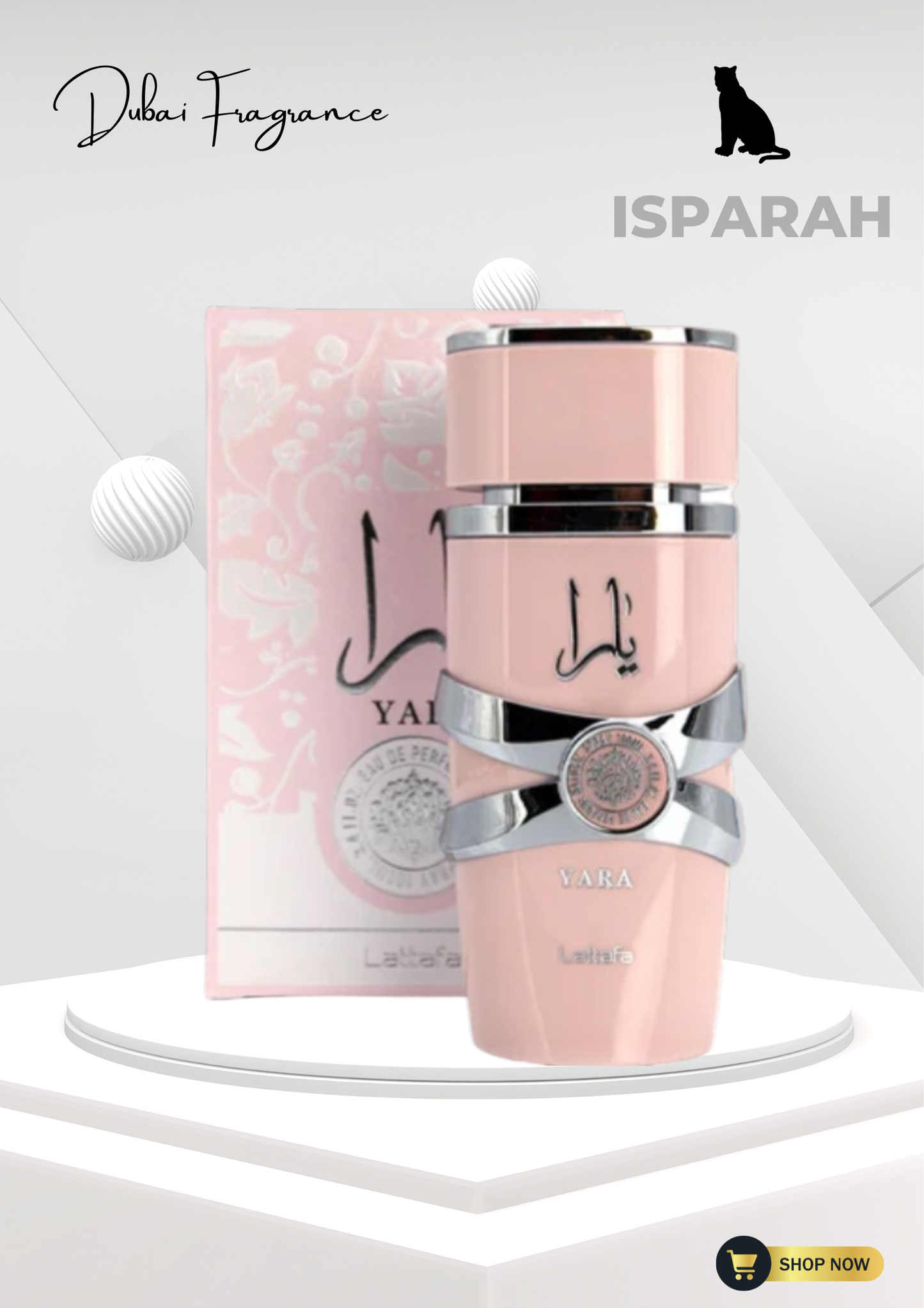 Yara Pink by Lattafa sweet creamy vanilla Arabic perfume bottle – long lasting women fragrance South Africa